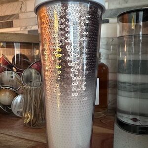 Starbucks Silver Sequin Tumbler